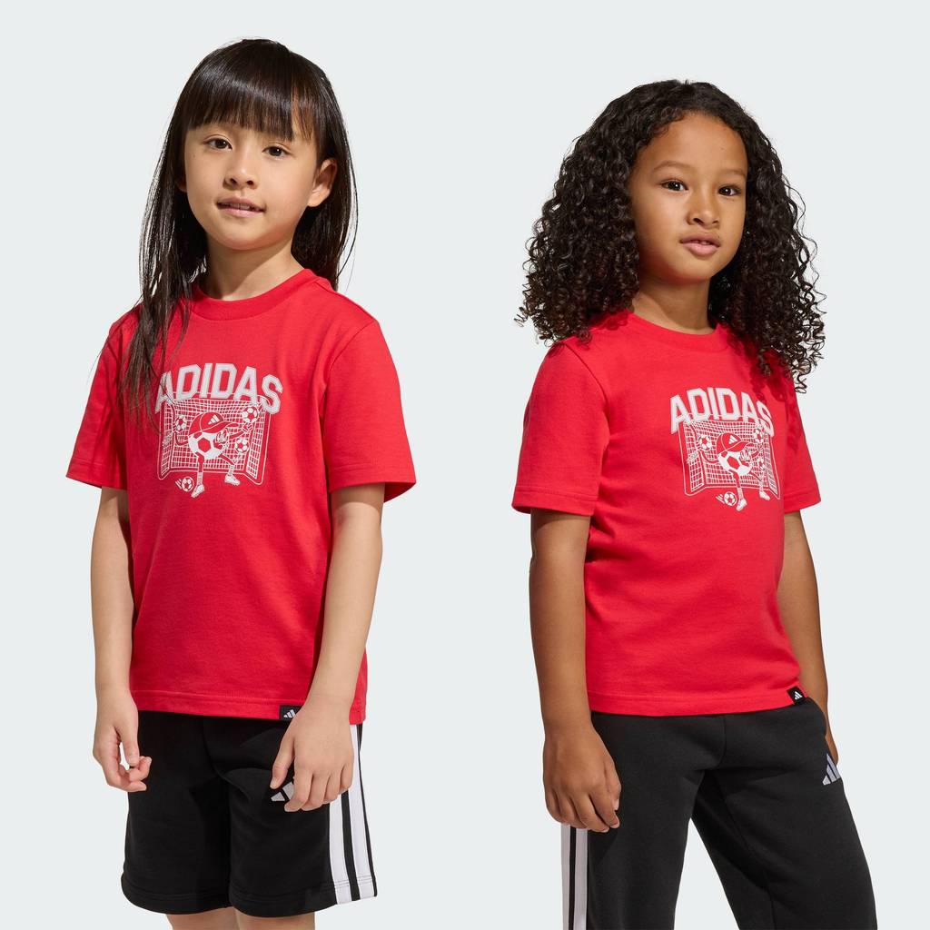 adidas Lifestyle FOOTBALL GRAPHIC T-SHIRT KIDS Unisex Red KA2963