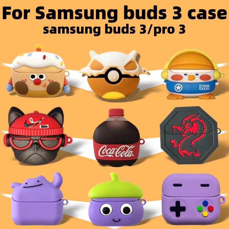สําหรับ Samsung Galaxy Buds 3 Fe/Buds3/buds 3 Pro กันกระแทกหูฟังฝาครอบ Galaxy Buds 3 Pro ฝาครอบซิลิโ