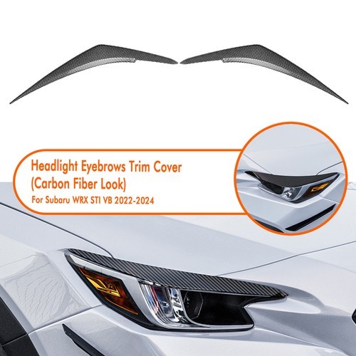 Headlight Eyebrow Trim Lamp Eyelid Decor For Subaru WRX STI VB 2022-2025 2PCS