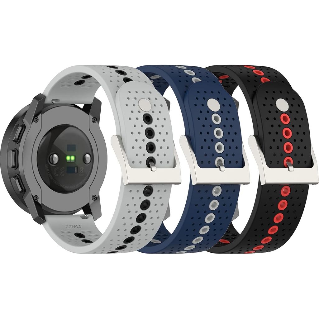 22 มม.สายคล้องคอกีฬาสําหรับ Amazfit GTR 4/GTR 3 Pro/GTR 3/GTR 2/GTR 2e, สําหรับ Ticwatch Pro 3, สําห