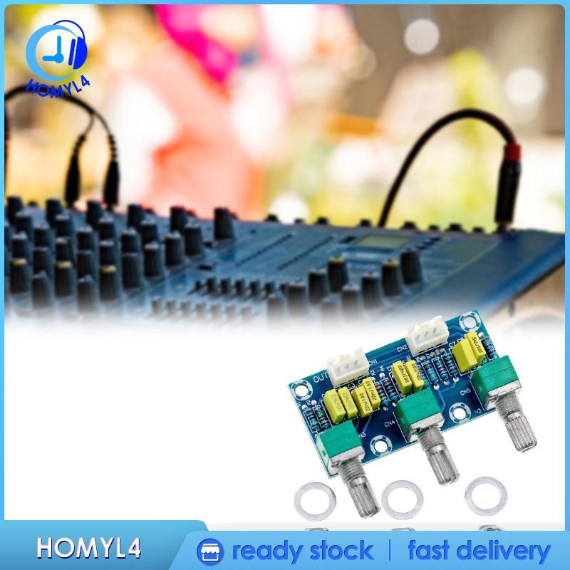 [Homyl4] Passive Tone Board Passive Tone Volume Bass Treble Control Board 2 ช่อง