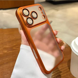 เคสพีซีแบบเคลือบด้านแข็งหรูหราบางเฉียบสำหรับ For iPhone 11 13 17 16 15 14 12 Pro Max Air ป้องกันกล้องแบบด้านและกันกระแทก