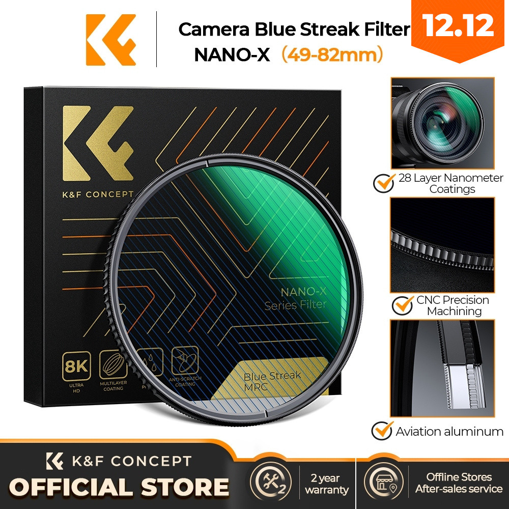 K&F Concept 67mm Creative Camera Filters Split Focus, GND, Star, Streak, Swirl ฟิลเตอร์สร้างสรรค์