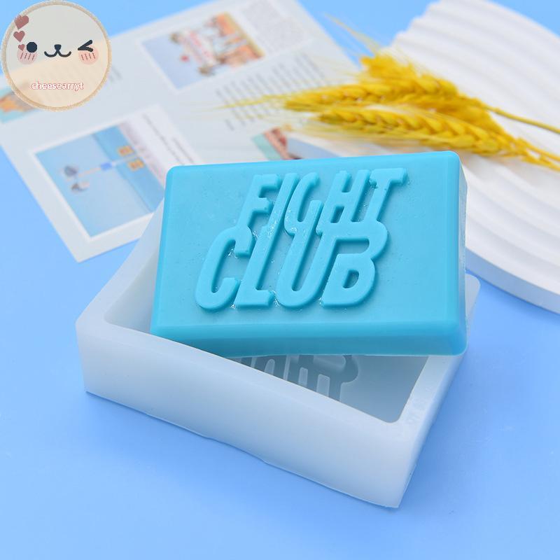 Chee Fight Club สบู่แม่พิมพ์ซิลิโคนสี่เหลี่ยมผืนผ้า Bath Lotion Bar ทําอุปกรณ์ Moule Savon Molde Jab