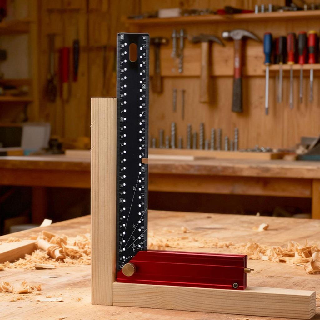[Whgirld8] Carpenter Square สําหรับ Woodworkers Circle Drawing Tool ปรับได้ทนทาน