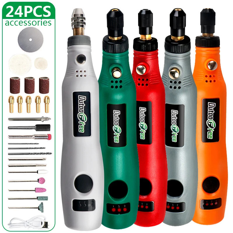 สว่านไร้สาย USB มินิไร้สายแกะสลักปากกาขัดสว่านไฟฟ้าสําหรับเครื่องประดับโลหะ Dremel เครื่องมือเจาะฝุ่