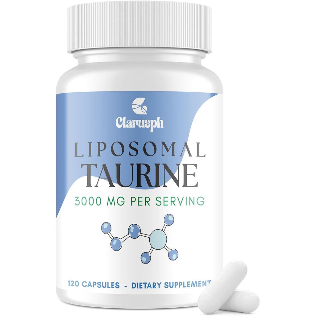 Taurine อาหารเสริม Liposomal Taurine 3000mg - High Dose Taurine Amino Acid อาหารเสริมสําหรับ Energy 