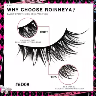 【จัดส่งในพื้นที่】Diy Eyelash Extensions 3 คู่ Lashes One Piece Senseless Dense Fiber ประดิษฐ์ขนตา Cos Devil ประเภท