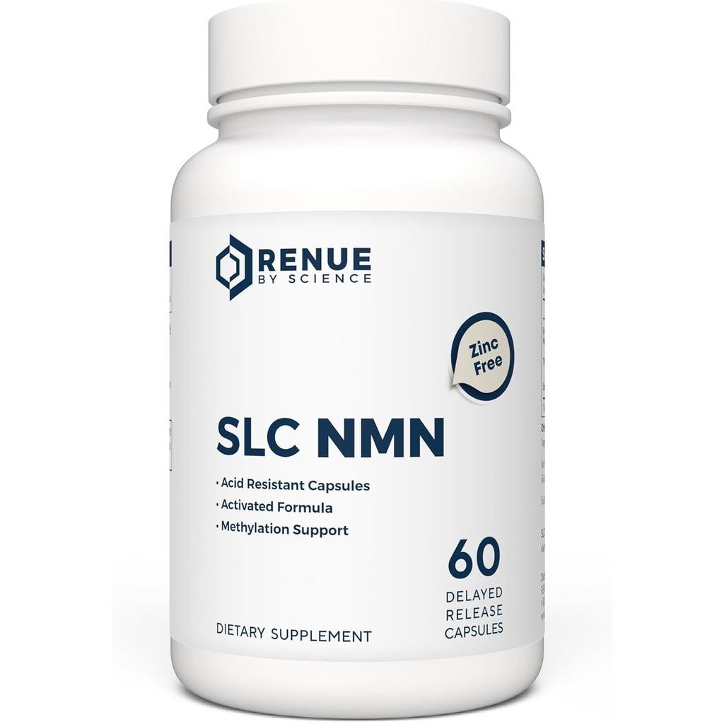 อาหารเสริม Renue By Science NMN | 60 SLC Enteric Capsules - 250 มก. Nicotinamide Mononucleotide ต่อเ