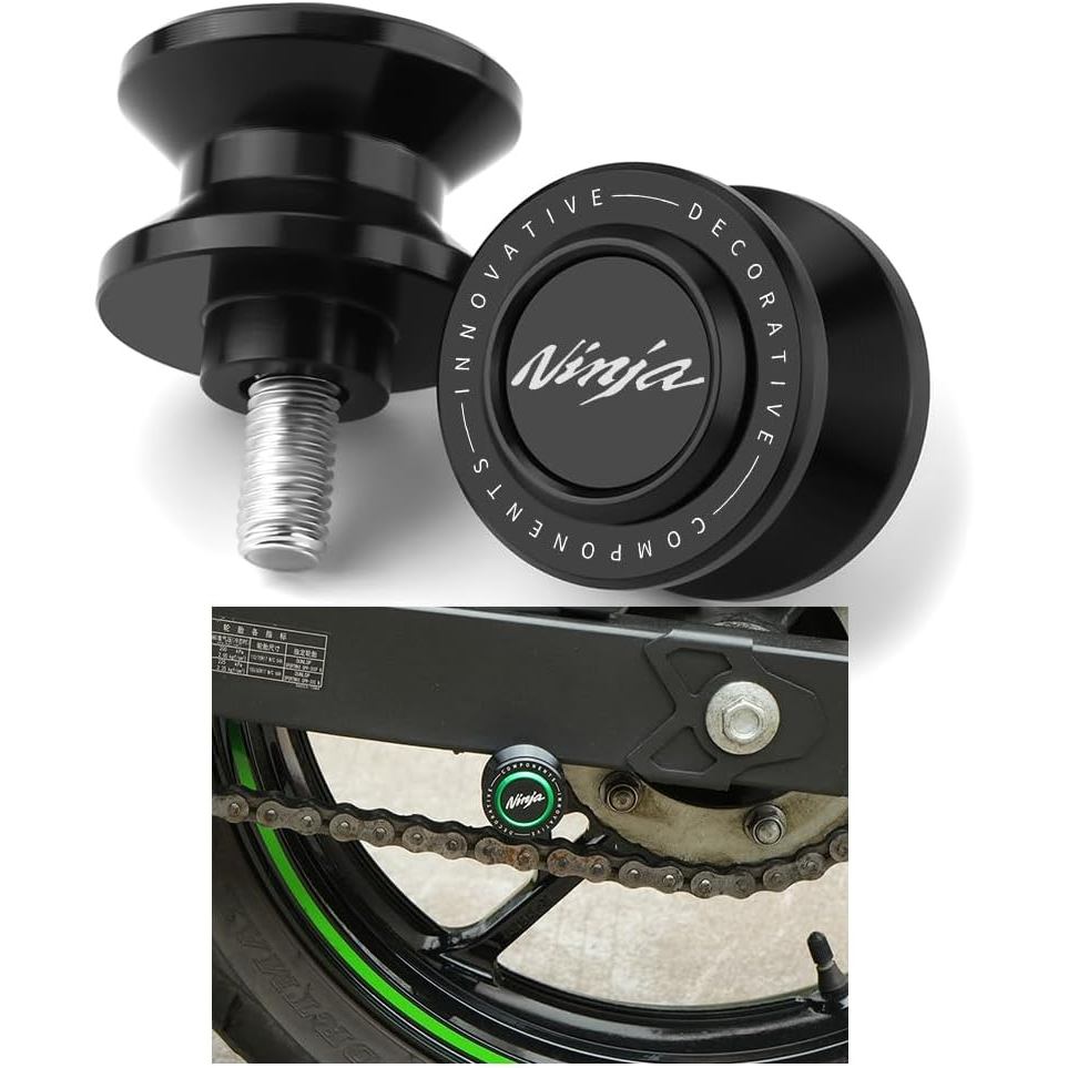 8MM Swingarm Spools Sliders รถจักรยานยนต์ด้านหลังกรอบ Sliders อลูมิเนียมใช้งานร่วมกับ Ninja ZX6R 500