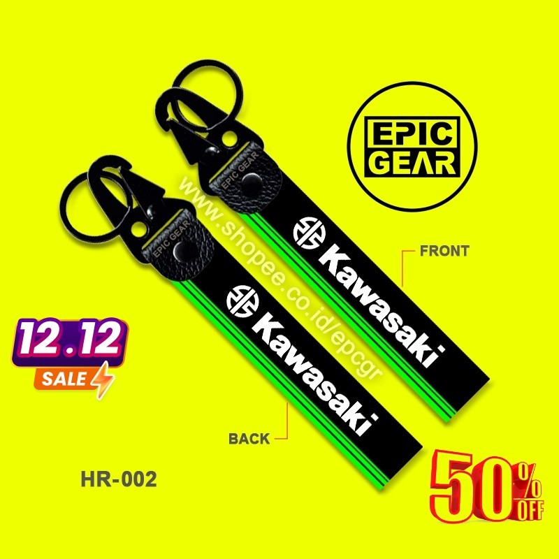 GANTUNGAN คุณภาพสูง KAWASAKI KEYCHAIN COOL MOTORCYCLE พวงกุญแจใหม่โลโก้ RACING TEAM KEY CHAIN TAG ST