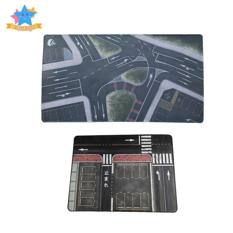 [Edstars] 1/64 Scale Parking Lot Pad Mini รุ่นรถโรงรถฉาก Mat Desktop Decor Diecast เค้าโครงรถ Dioram