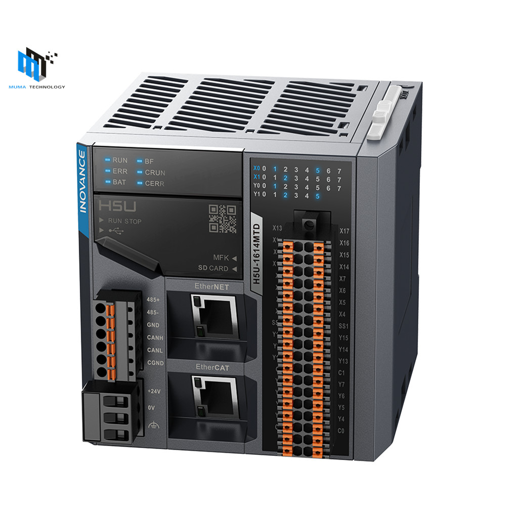 YangB warranty Original New Inovance PLC H5U Series H5U-1614MTD-A8 Compact EtherCAT PLC 30 I/O 220V 