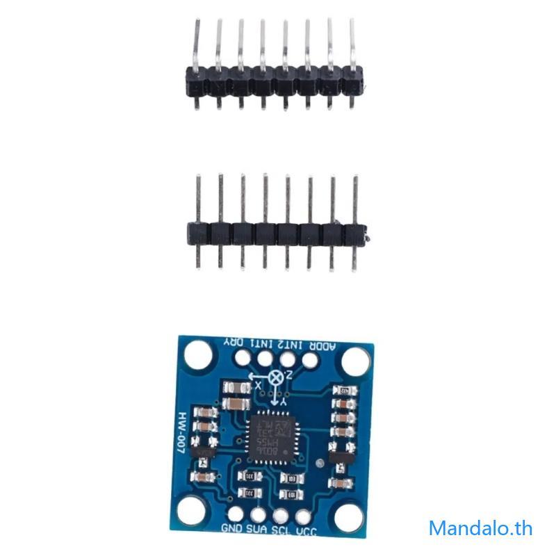 Mandalo.th GY-51 LSM303DLH 3 เพลาอิเล็กทรอนิกส์เข็มทิศ Acceleration โมดูล 3-5V Magnetometer โมดูลสํา