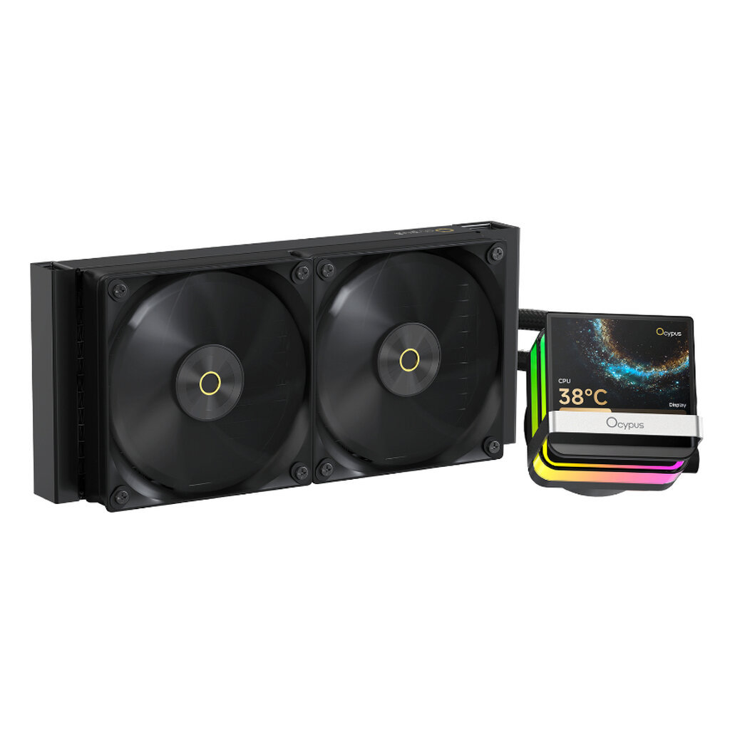 OCYPUS Sigma L24 PRO Black With 3.5-inch square IPS screen 240mm AIO Liquid CPU Cooler