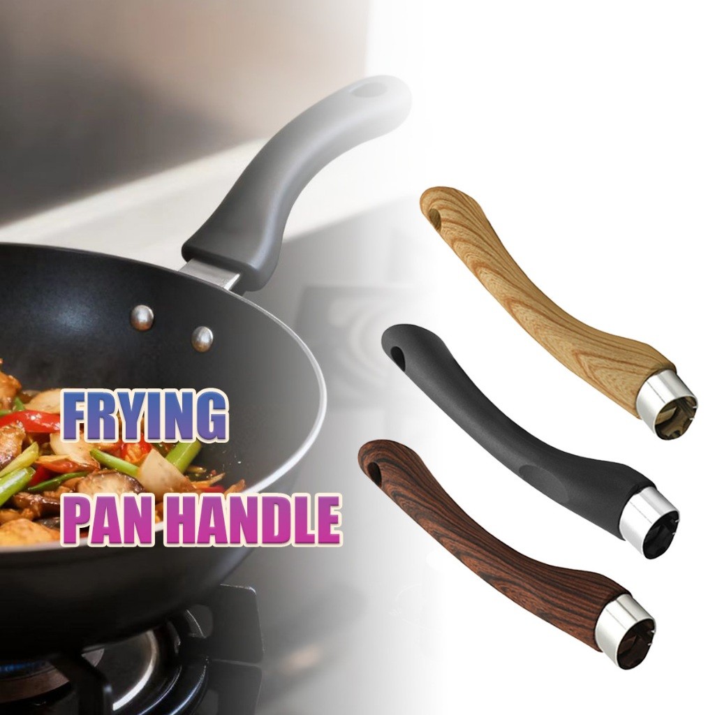 จัดส่งรวดเร็ว 19.9CM ด้ามจับหม้อ ด้ามจับกระทะ วัสดุไม้ 3สีให้เลือก สำหรับอุปกรณ์เสริมครัว การเปลี่ยนด้ามจับ - รูปที่ 3
