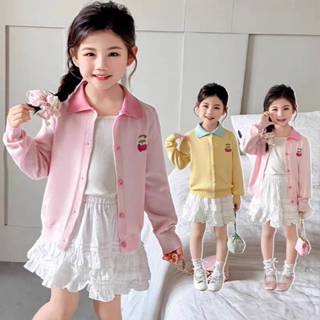 [Y D]🔥พร้อมส่ง🔥เสื้อสเวตเตอร์และคาร์ดิแกนเด็กผู้หญิง เสื้อคล…