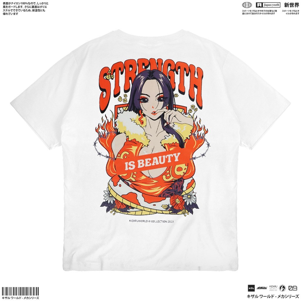 KIZARU เสื้อยืดผู้ชายเสื้อยืดชาย Anime One Piece BOA HANCOCK