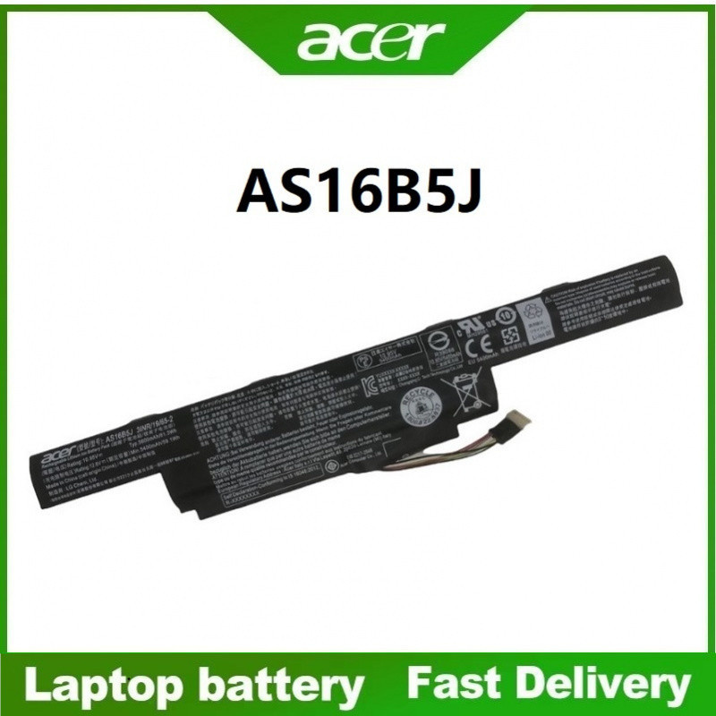 ☸แบตเตอรี่แล็ปท็อป AS16B5J สำหรับ Acer Aspire F5-573G F5-573G-500N 5-573G-52M7 F5-573G-59LY-รับประกั