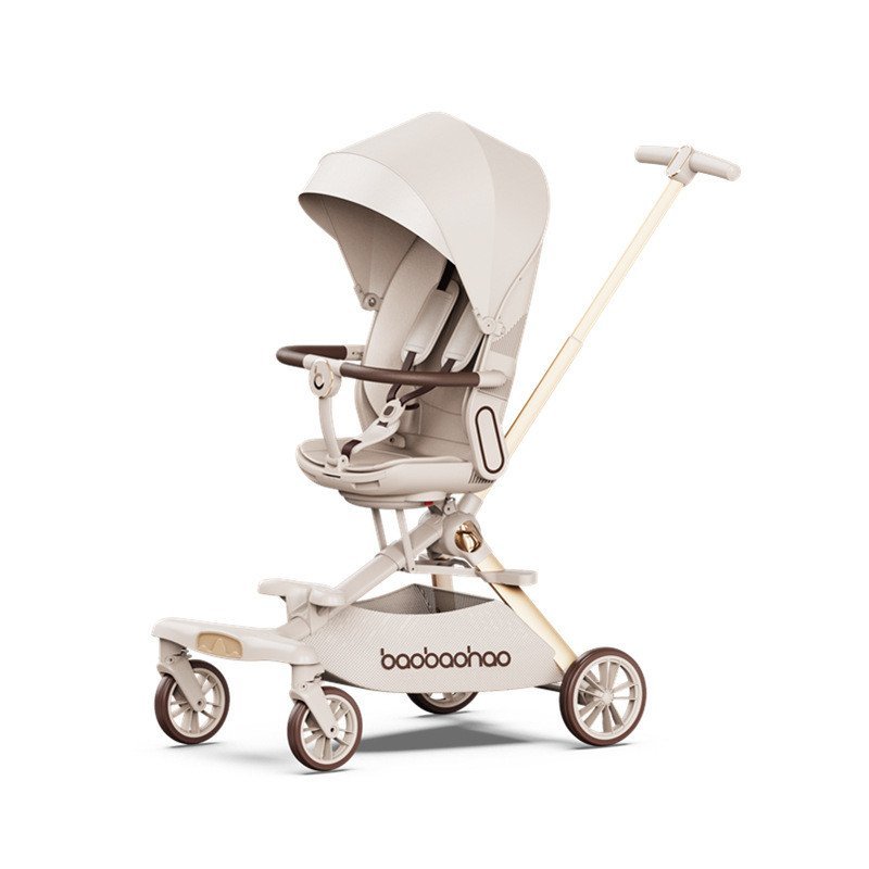 รถเข็นเด็ก Two-Way Handy เครื่องมือเดินเด็ก Good รถเข็นเด็ก One-Button พับ 0-6 เด็กน้ําหนักเบาสามารถ