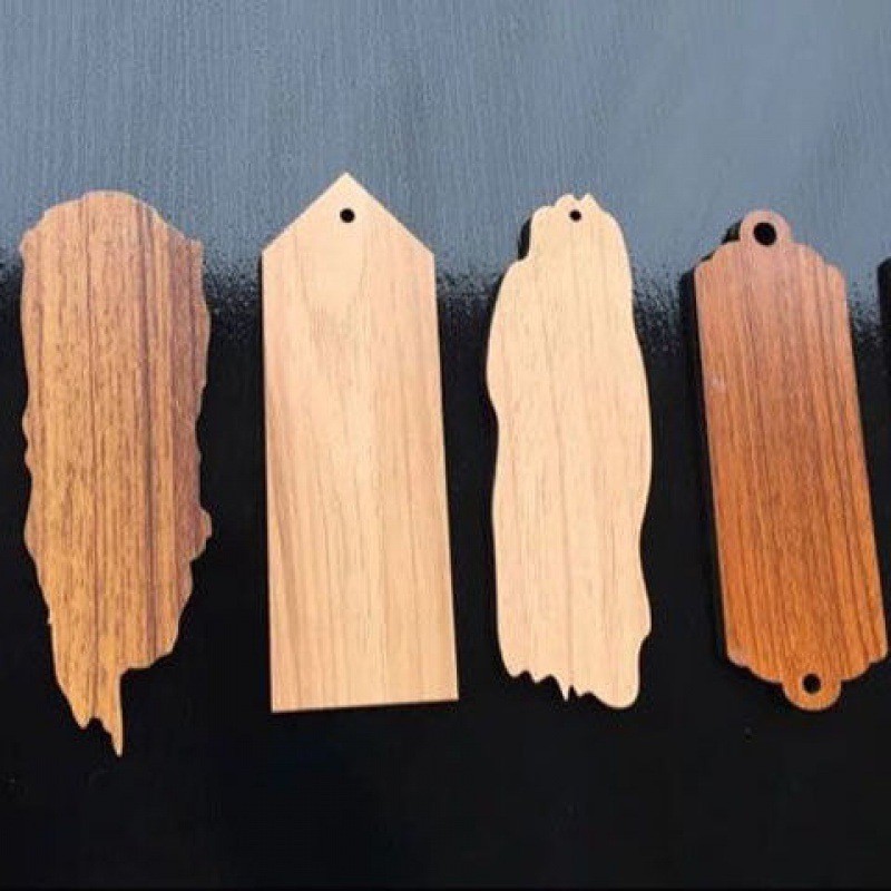 ที่คั่นหนังสือโบราณป้ายไม้เปล่าป้ายไม้เมนูป้ายป้ายป้ายบ้าน Weiyan XHK9