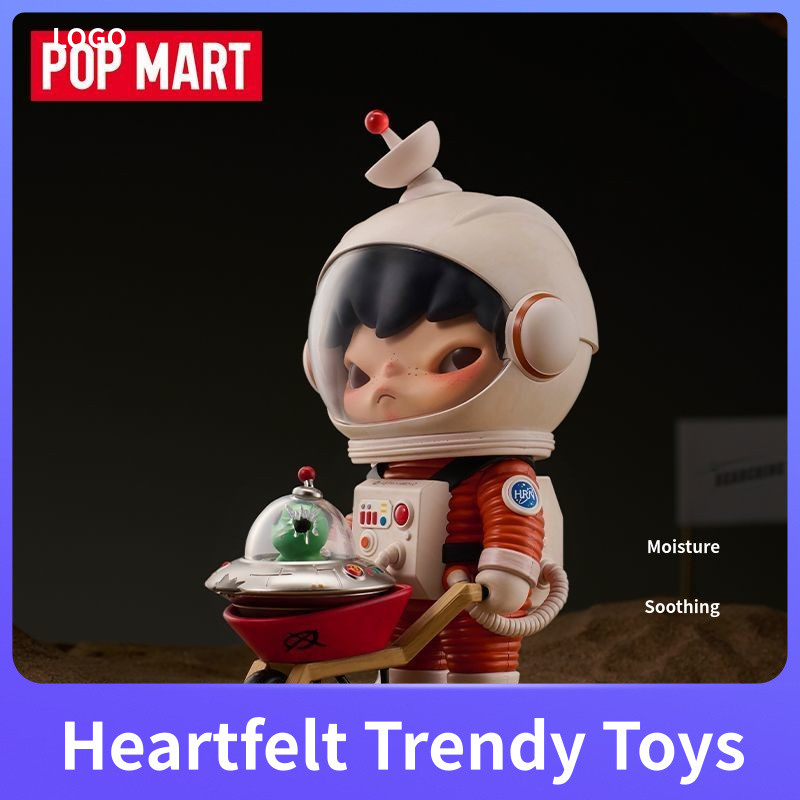 ของแท้อย่างเป็นทางการ POPMART Hirono Hirono Hirono กําลังมองหารูปคนต่างด้าวแฟชั่นอินเทรนด์ของเล่นเคร