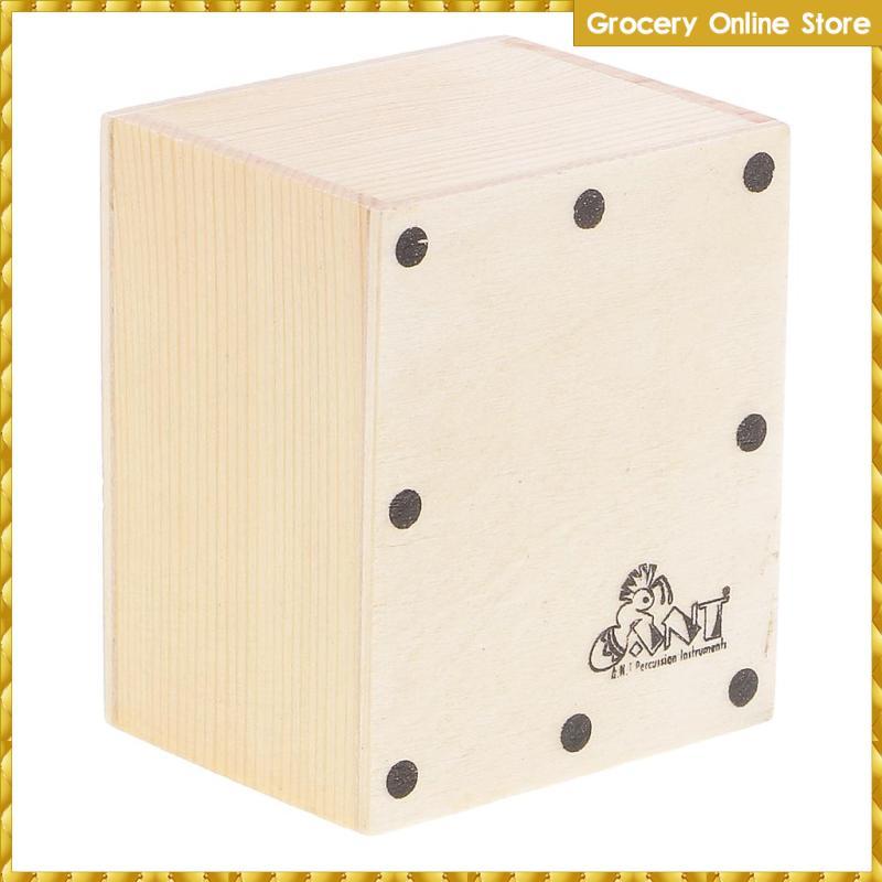 [Wishshopelxl] เครื่องมือเพอร์คัชชันขนาดเล็ก Cajon Carring Sand Shaker Hand Mini Handheld Percussion