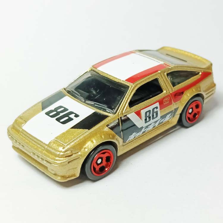 HotWheels HotWheels TOYOTA AE86 รถสปอร์ต Gold กล่องของขวัญพิเศษ TOYOTA AE-86 HGM12
