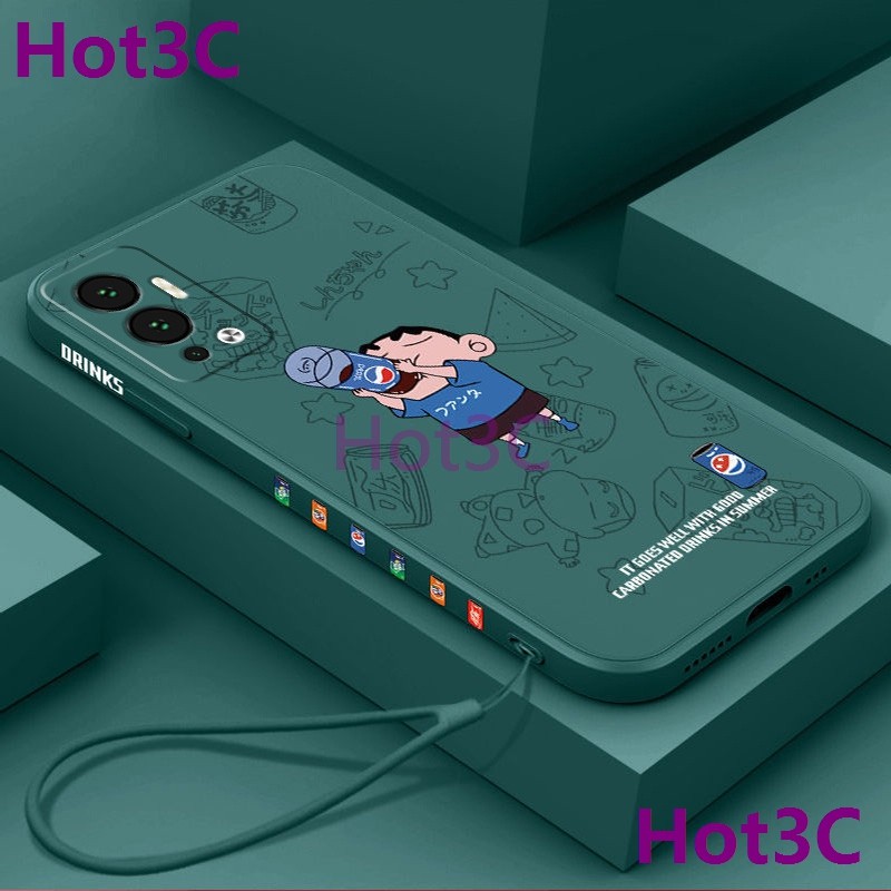 เคส For Infinix Hot 12 tpu KLXX ซิลิโคนเหลวคู่เคสโทรศัพท์แบบนิ่ม - รูปที่ 2