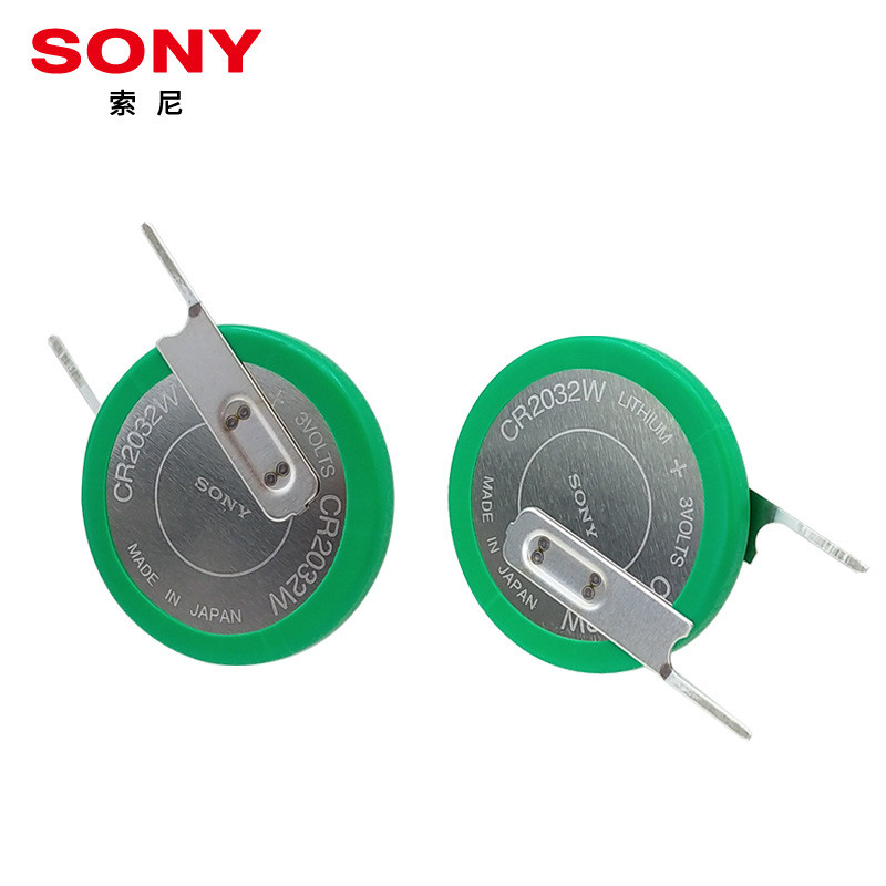 Sony Sony Sony CR2032W เซ็นเซอร์ตรวจสอบความดันยางแบตเตอรี่ CR2032HR ทนอุณหภูมิสูง 3V เปลี่ยน CR2032B