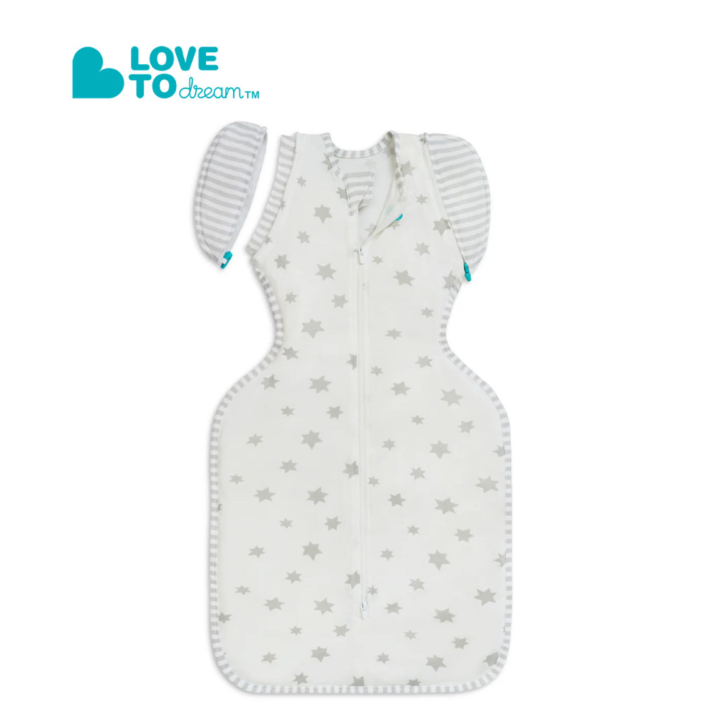 Love To Dream Stage2 Swaddle Up Transition Bag Bamboo 0.2 TOG - Superstar White