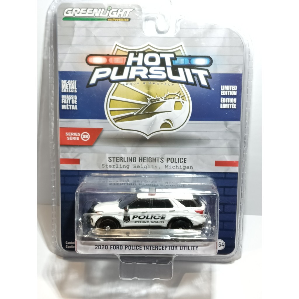 [คลังสินค้าพร้อม] สีเทา 1 Greenlight Greenlight 1/64 Ford Explorer Police Interceptor ing Heights Po