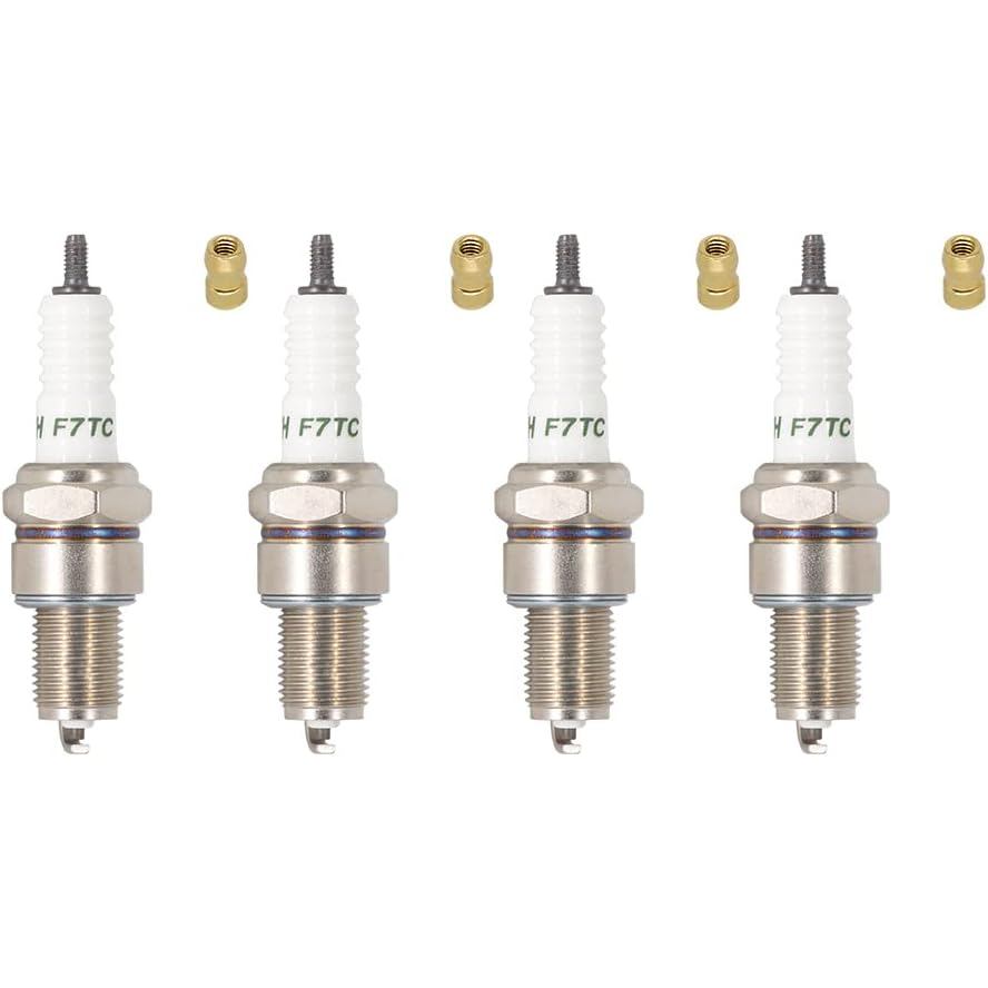 4 PK TORCH F7TC Spark Plug Replacement for NGK BP7ES, BOSCH W5DC, CHAMPION N9YC N7YC N79Y, DENSO W22