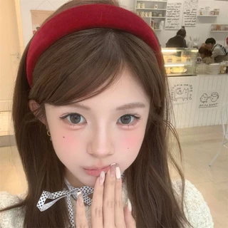 hair band ที่คาดผม ins คริสต์มาส🎀 น่ารัก สาว ย้อนยุค ผ้าถัก ผ้ากำมะหยี่ มินิมอล🎁สีแดง ลายสก็อต ลายทาง Christmas หลายสไตล