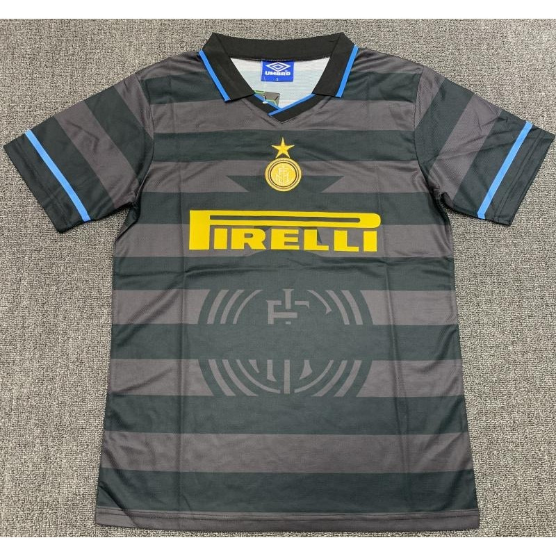 เสื้อยืดฟุตบอลย้อนยุค Inter Milan ปี1997-1998 เสื้อทีมเยือน