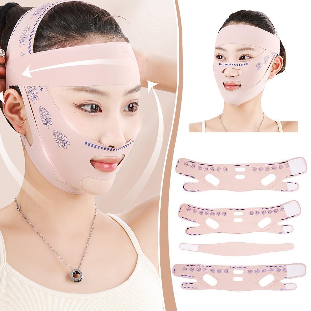 Reusable Face Bandage ผู้หญิง V Line Face Shaper Chin Up สายคล้องเครื่องมือเข็มขัดผิว Cheek Facial C