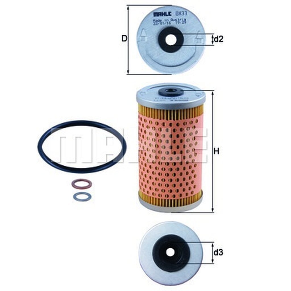 กรองเครื่อง BENZ 123 W123 C123 S123 200 230E 1976-1985 G-CLASS W460 230GE 1979-1993 M102 MAHLE