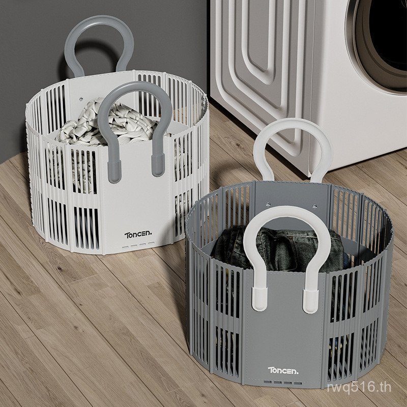 ตะกร้าเสื้อผ้าสกปรกในครัวเรือน High-value Sundries ทนทานเช่นเพลงกล่องเก็บที่สวยงามแบบพกพาขนาดใหญ่ควา