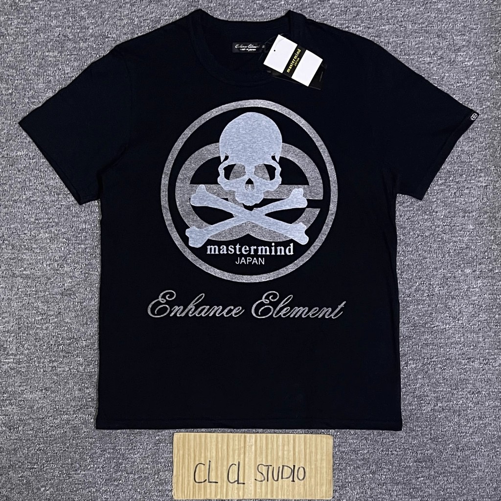 现货mastermind JAPAN x Enhance Element MMJ 字母印花棉短袖衬衫