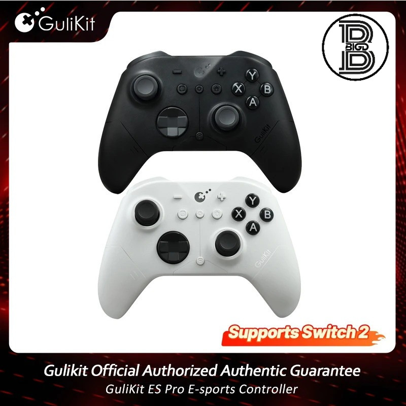 GuliKit ES Pro E-sports Controller - จอยสติ๊ก TMR 4000 ระดับสําหรับสวิตช์ 2 PC Windows Android Wake-