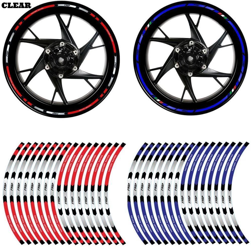สติ๊กเกอร์ติดล้อรถจักรยานยนต์สําหรับ Kawasaki Universal Rim Stripe เทป 17"18" สติ๊กเกอร์ติดจักรยานสติ๊กเกอร์ติดล้อรถ
