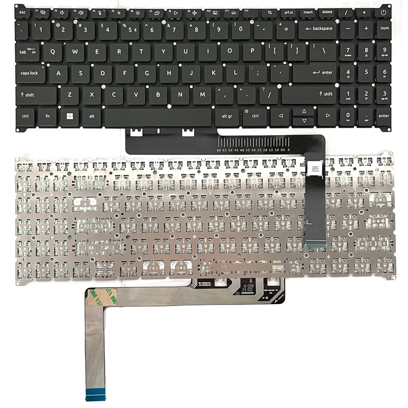 แป้นพิมพ์ US ใหม่สําหรับ Acer Extensa 15 EX215-23 N23C3,EX215-33,EX215-55 EX215-55G,EX215-56,AS N22C