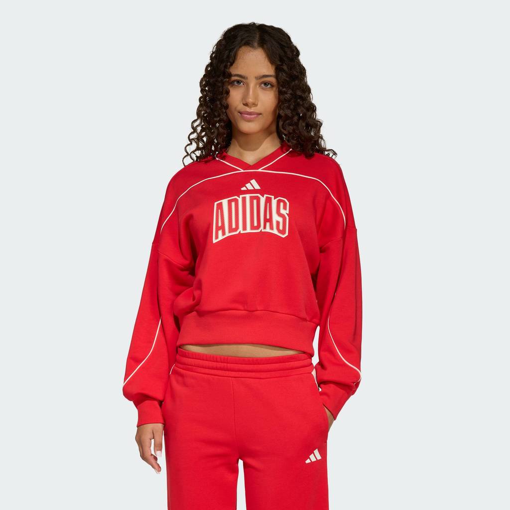adidas Lifestyle STADIUM SWEATSHIRT Women Red KD3451