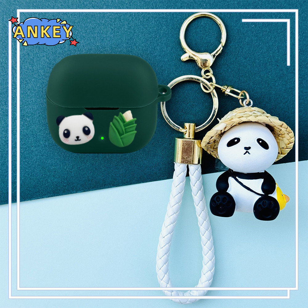 Case for Baseus Bass BS2 Lite Protective silicone Cute green duck pendant Covers Bluetooth Earphone Shell Headphone PortEarphone ราคา ถูกที่สุด ดีลบีเคเค แกลเลอรีภาพที่ 2