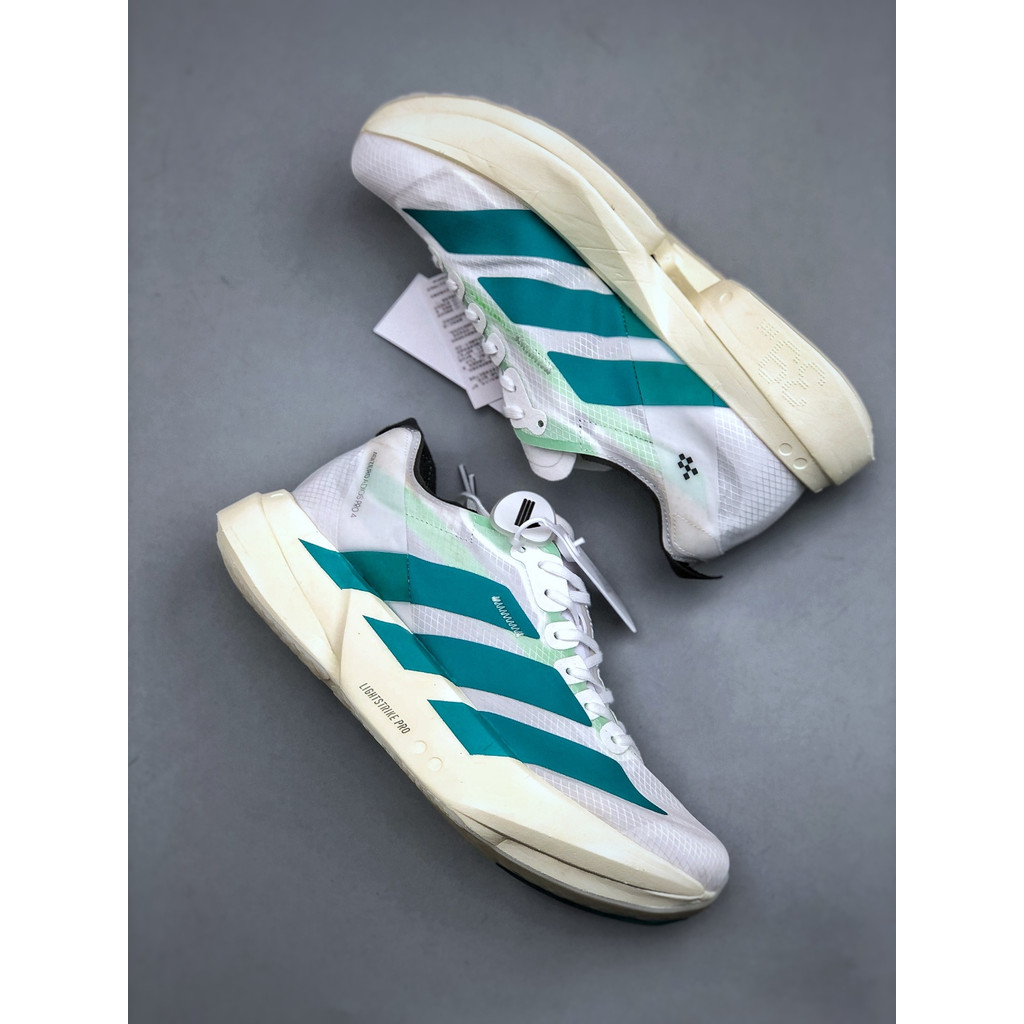 [รุ่น J ต้นฉบับบริสุทธิ์] ADIZERO ADIOS PRO 4M Low-Top น้ําหนักเบา Breathable Double-Layer Gauze ทนต