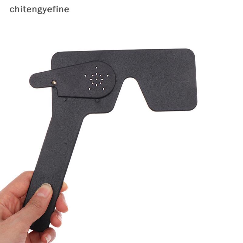 Chitengyefine Eye Occluder สําหรับ Vision Test และ Optometry Eye ช้อนสายตาปรับไม้บรรทัดหลาย Pin Hole