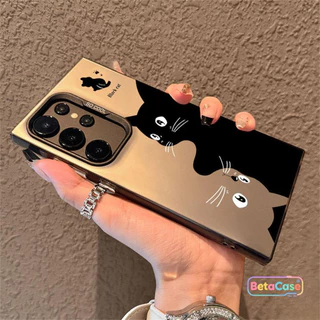 เคสโทรศัพท์ลายน้องแมวดำสุดน่ารัก Phone Case for Samsung S30U, S25, S25Ultra, S24Ultra, S24, S23, S22, S22U, S21, S20FE