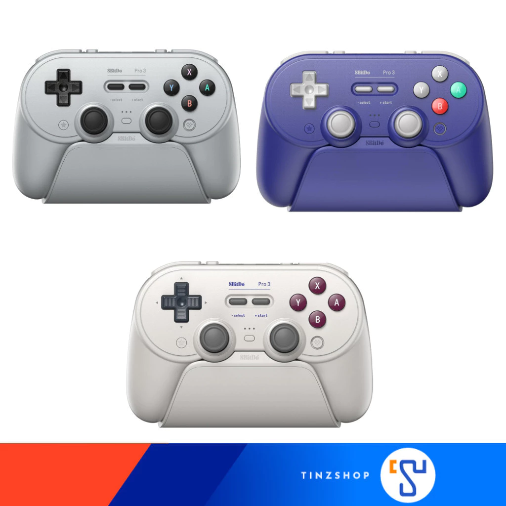 [ส่งด่วน] Joy 8BitDo Pro3 80GQ Bluetooth Gamepad คอนโทรลเลอร์ ปลุกเครื่องได้ Switch Switch 2 ได้ Windows SteamOS Android