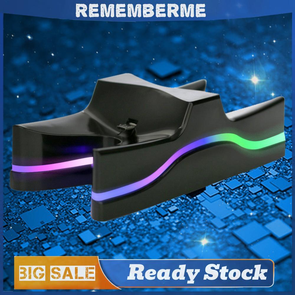 แท่นชาร์จ LED Dual Charger Station แท่นชาร์จสําหรับคอนโทรลเลอร์ PS4