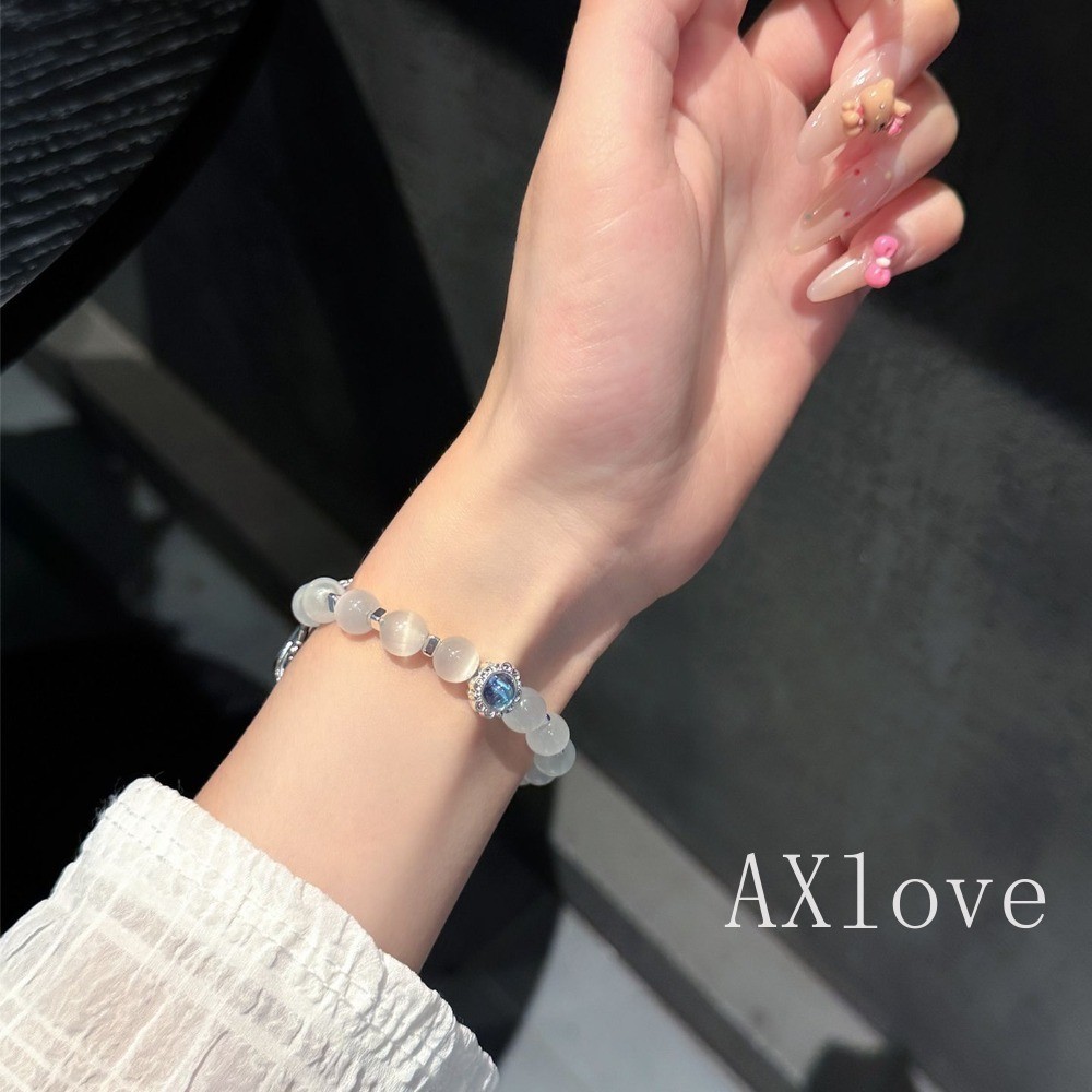 ยืดหยุ่น Beas สายรัดสําหรับ Huawei Band 10 8 9 Cats Eye Stone สร้อยข้อมือสําหรับ Huawei Watch Fit 3 4pro สายรัดข้อมืออุปกรณ์เสริม - รูปที่ 3